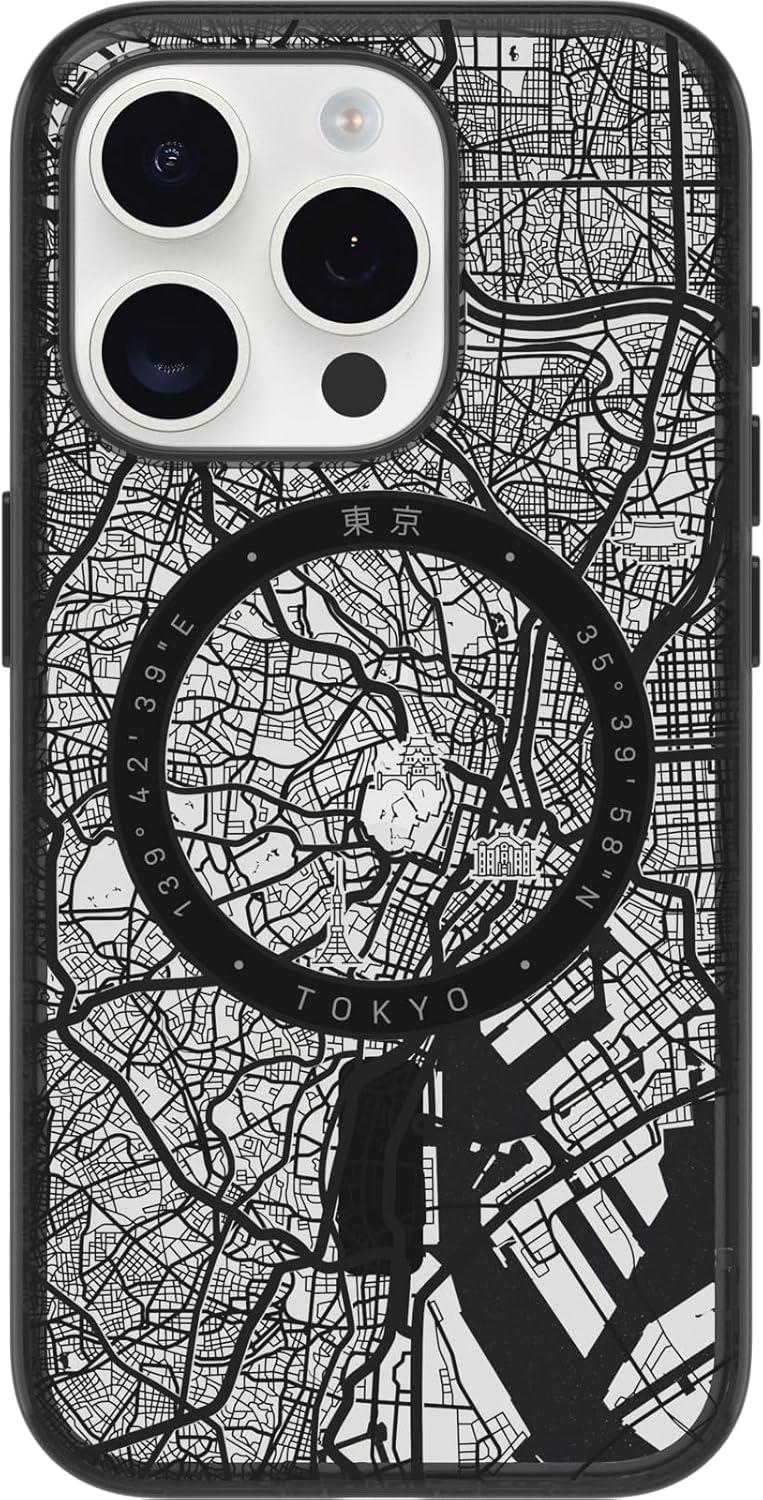 imageOtterBox Clear case with Colorful Grip Edge case for iPhone 15 Pro Tokyo BlackTokyo