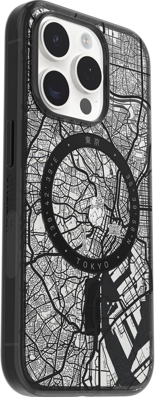 imageOtterBox Clear case with Colorful Grip Edge case for iPhone 15 Pro Tokyo BlackTokyo