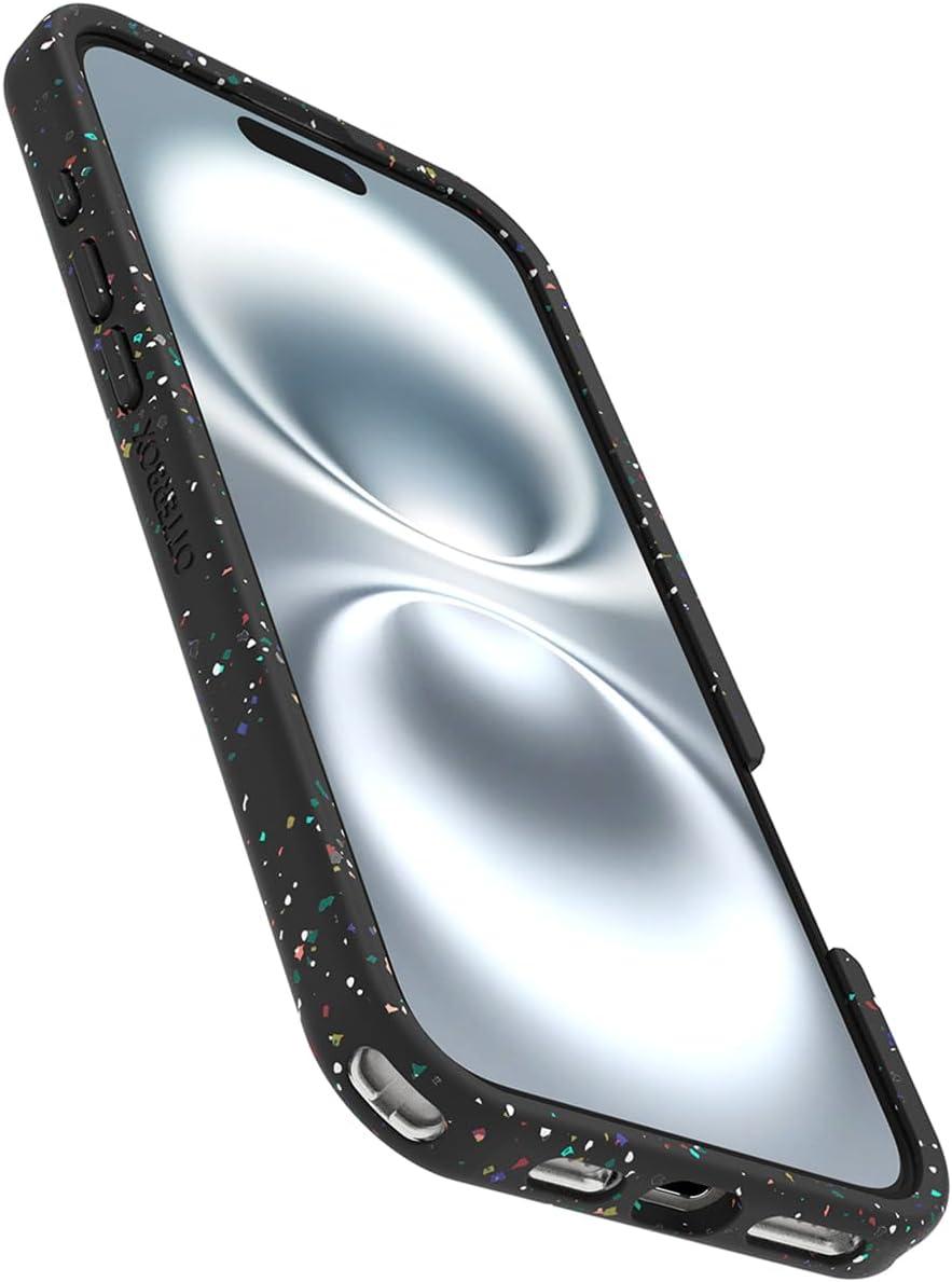 imageOtterBox Core Series for MagSafe for iPhone 16 Pro Carnival Night Black Sleek Rubber Design Smooth Finish Camera Bumpers and Protective Screen LipCarnival Night Black