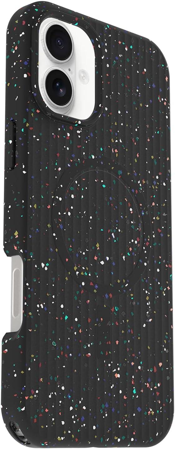 imageOtterBox Core Series for MagSafe for iPhone 16 Pro Carnival Night Black Sleek Rubber Design Smooth Finish Camera Bumpers and Protective Screen LipCarnival Night Black