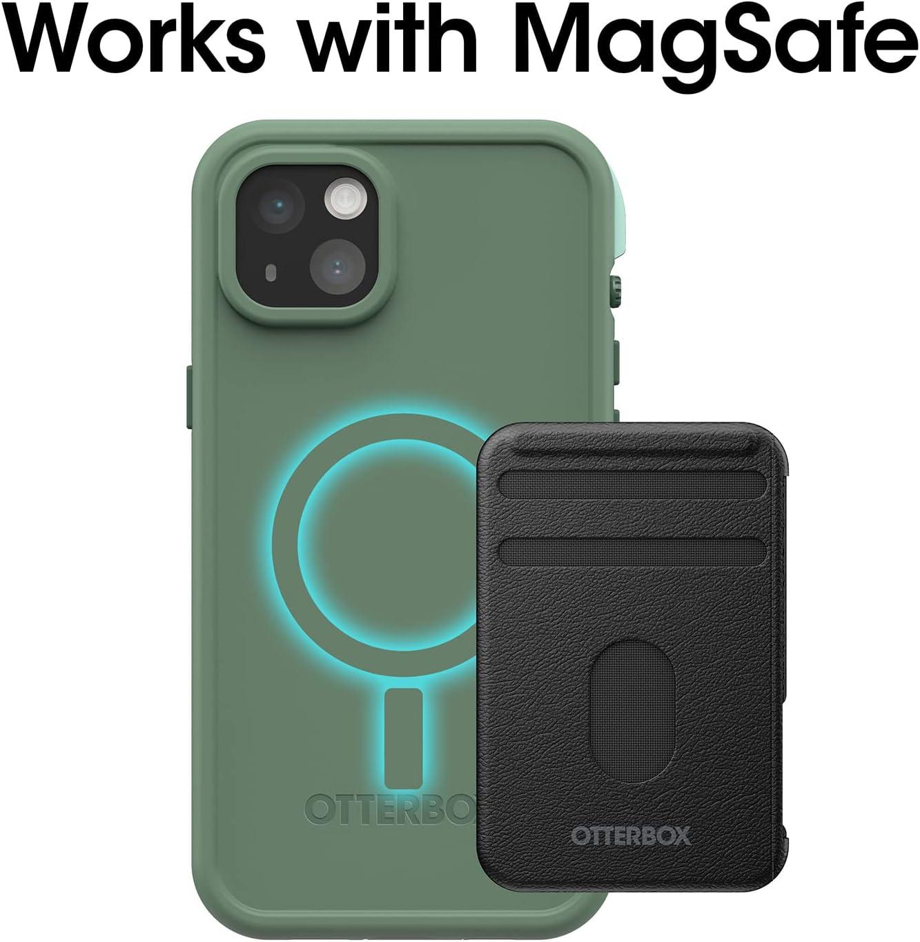 imageOtterBox FR Series Waterproof Case with MagSafe Designed by LifeProof for iPhone 14 BlackGreen