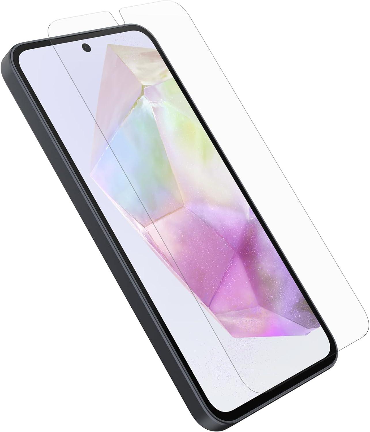 imageOtterBox Samsung Galaxy A35 Glass Screen Protector Flawless Touch Response Fingerprint Resistant Easy Installation Clear