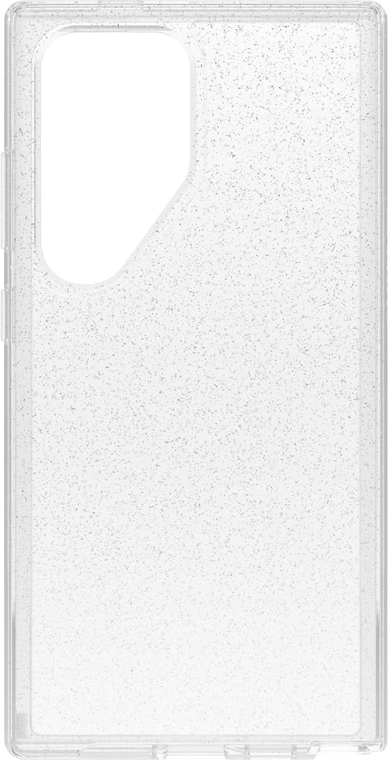 imageOtterBox Samsung Galaxy S24 Symmetry Series Clear Case Dawn Floral Blue UltraSleek Wireless Charging Compatible Raised Edges Protect Camera ampamp ScreenClearGlitter