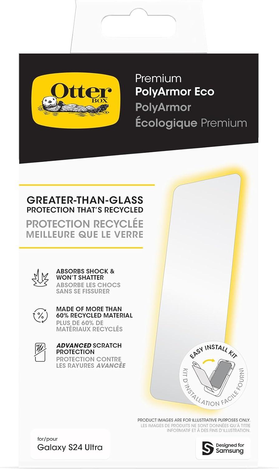 imageOtterBox Samsung Galaxy S24 Ultra Screen Protector Polyarmor Premium Vivid Clarity True Touch Response Easy InstallationPREMIUM POLYARMOR