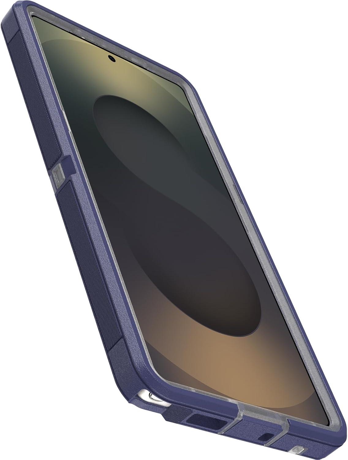 imageOtterBox Samsung Galaxy S25 Defender Series XT Clear Magnet Case Dark Side BlackViolet Thunder Purple