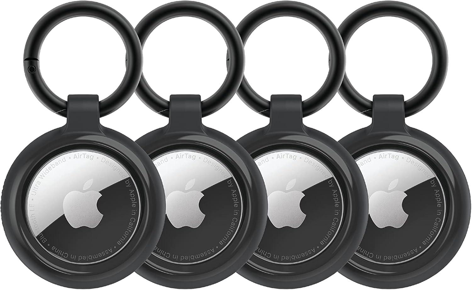 imageOtterBox Sleek Tracker Case for Apple AirTag 4 Pack BlackBlack
