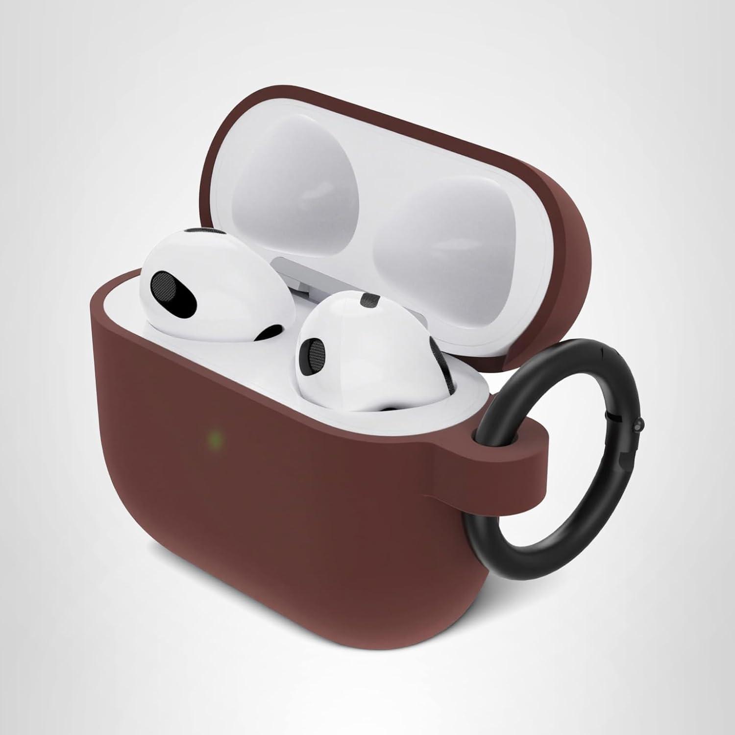 imageOtterBox Soft Touch Case for Apple AirPods 3rd Gen Black Taffy BlackWell Red
