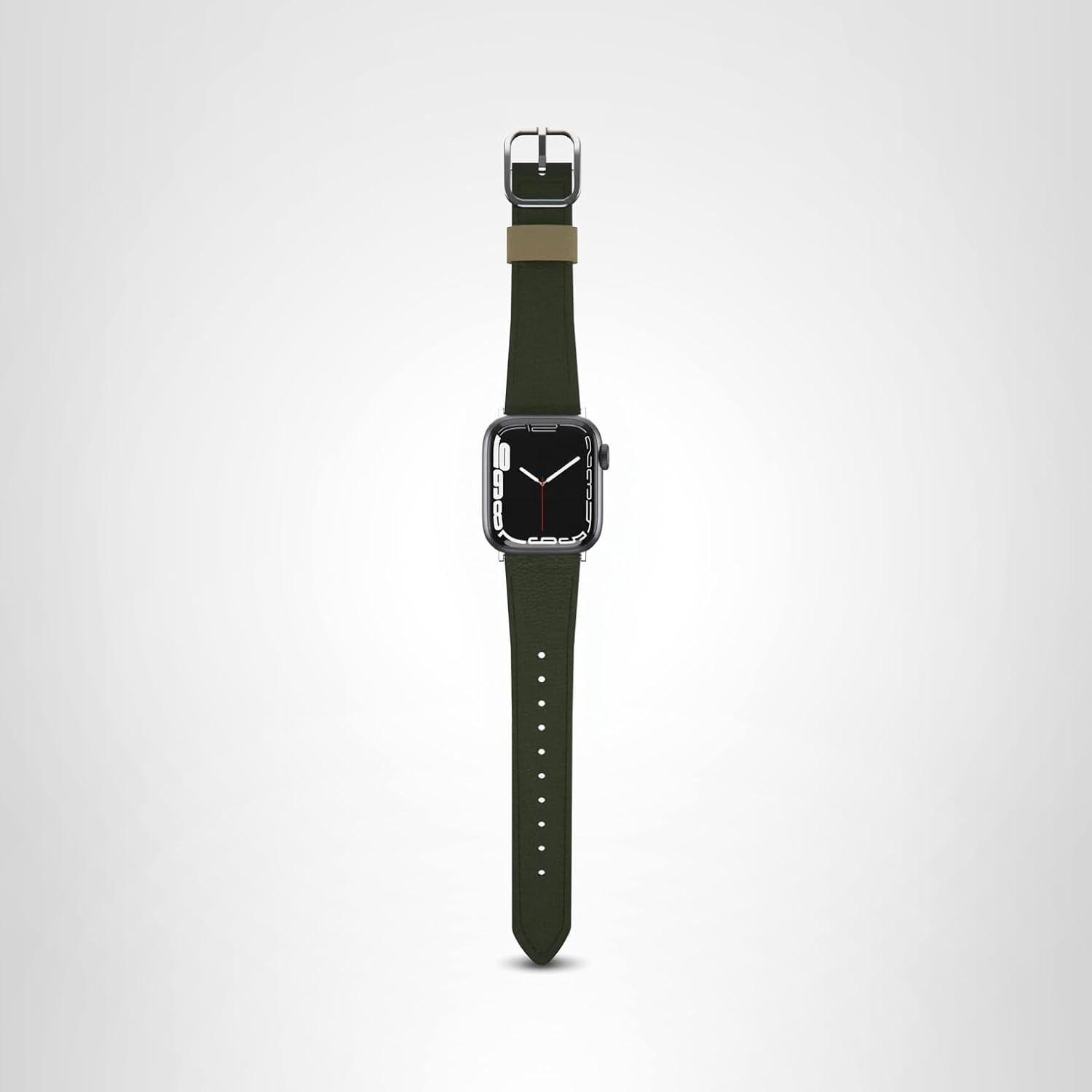 imageOtterBox Symmetry Cactus Leather Watch Band for Apple Watch Series 789 404142mm PLUM LUX PurpleCactus Grove Green