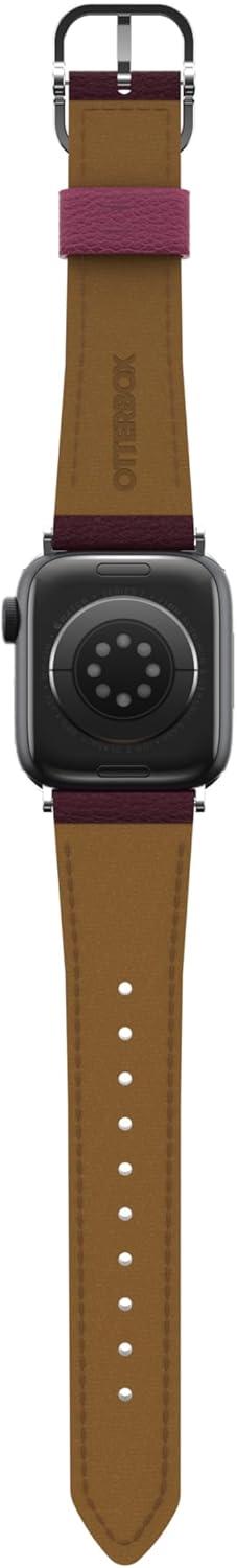 imageOtterBox Symmetry Cactus Leather Watch Band for Apple Watch Series 789 404142mm PLUM LUX PurpleFoxberry Pink