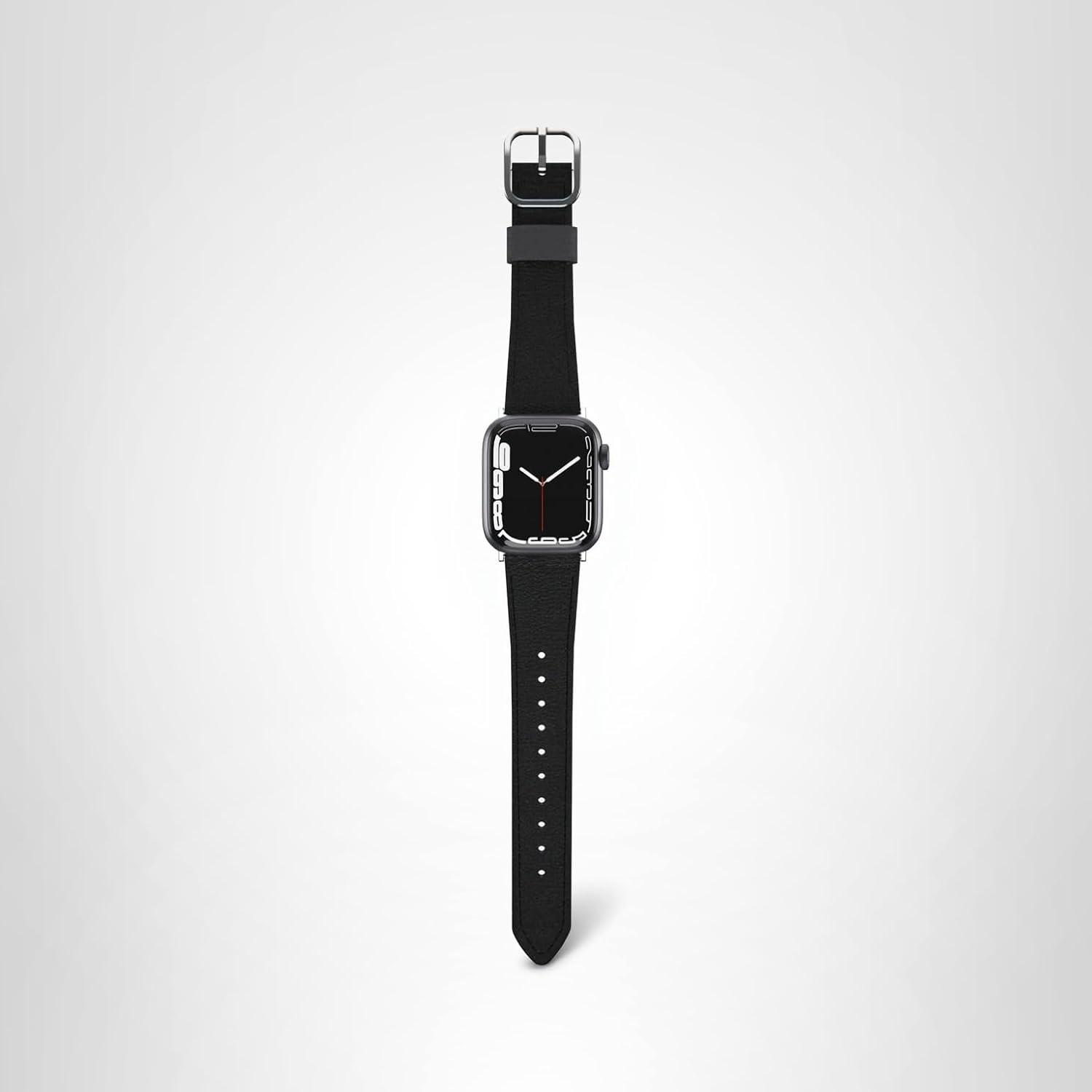 imageOtterBox Symmetry Cactus Leather Watch Band for Apple Watch Series 789 404142mm PLUM LUX PurpleNoir Ash Black