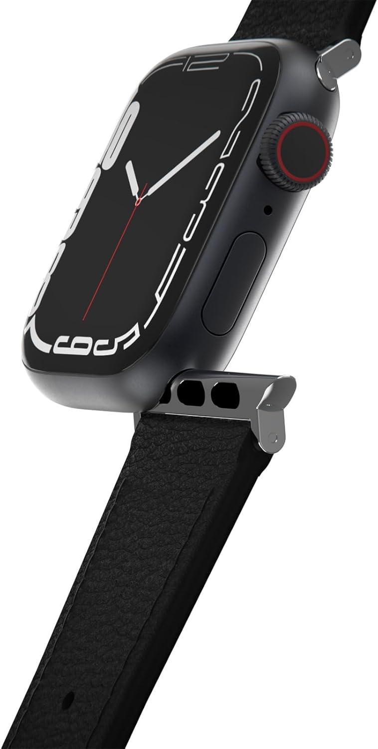 imageOtterBox Symmetry Cactus Leather Watch Band for Apple Watch Series 789 404142mm PLUM LUX PurpleNoir Ash Black