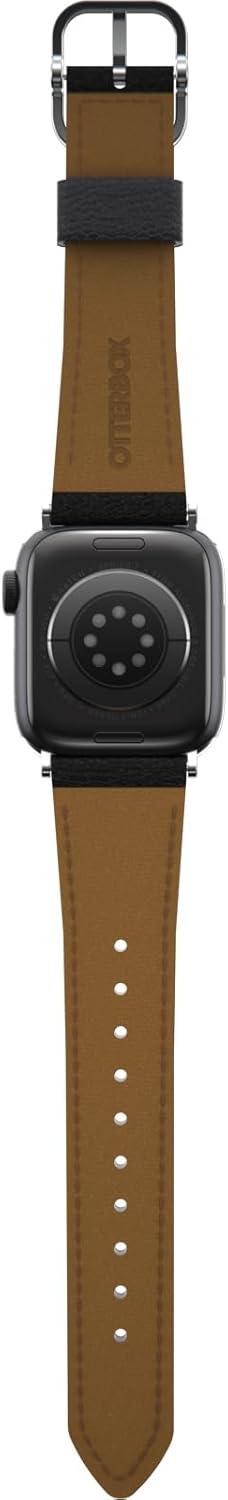 imageOtterBox Symmetry Cactus Leather Watch Band for Apple Watch Series 789 404142mm PLUM LUX PurpleNoir Ash Black