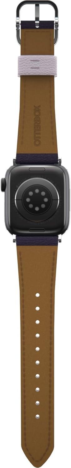 imageOtterBox Symmetry Cactus Leather Watch Band for Apple Watch Series 789 404142mm PLUM LUX PurplePlum Luxe Purple