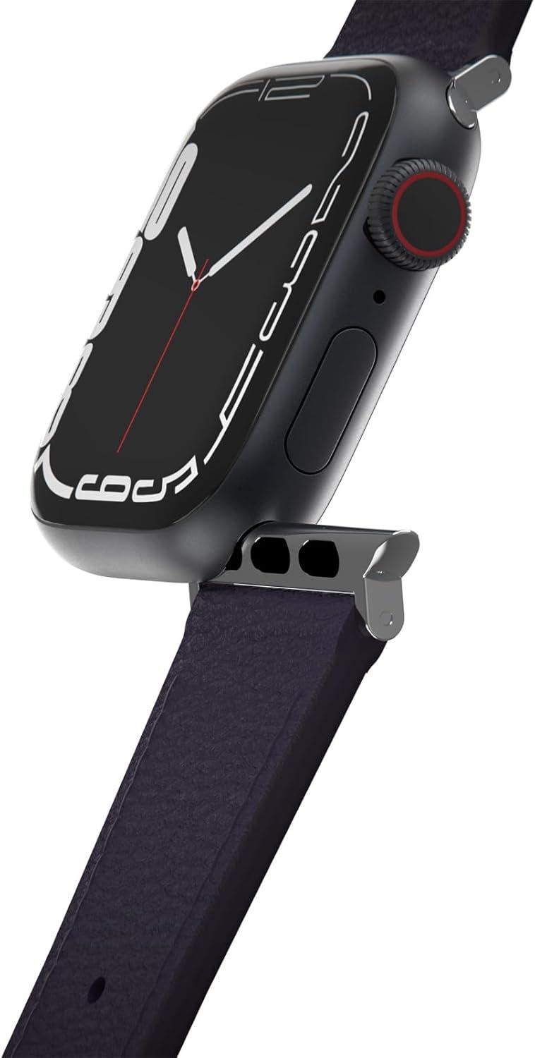 imageOtterBox Symmetry Cactus Leather Watch Band for Apple Watch Series 789 404142mm PLUM LUX PurplePlum Luxe Purple