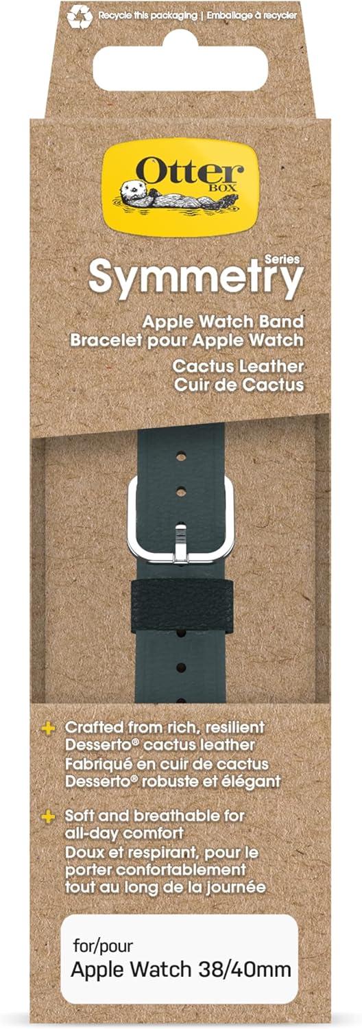 imageOtterBox Symmetry Cactus Leather Watch Band for Apple Watch Series 789 404142mm PLUM LUX PurpleSagebrush Green