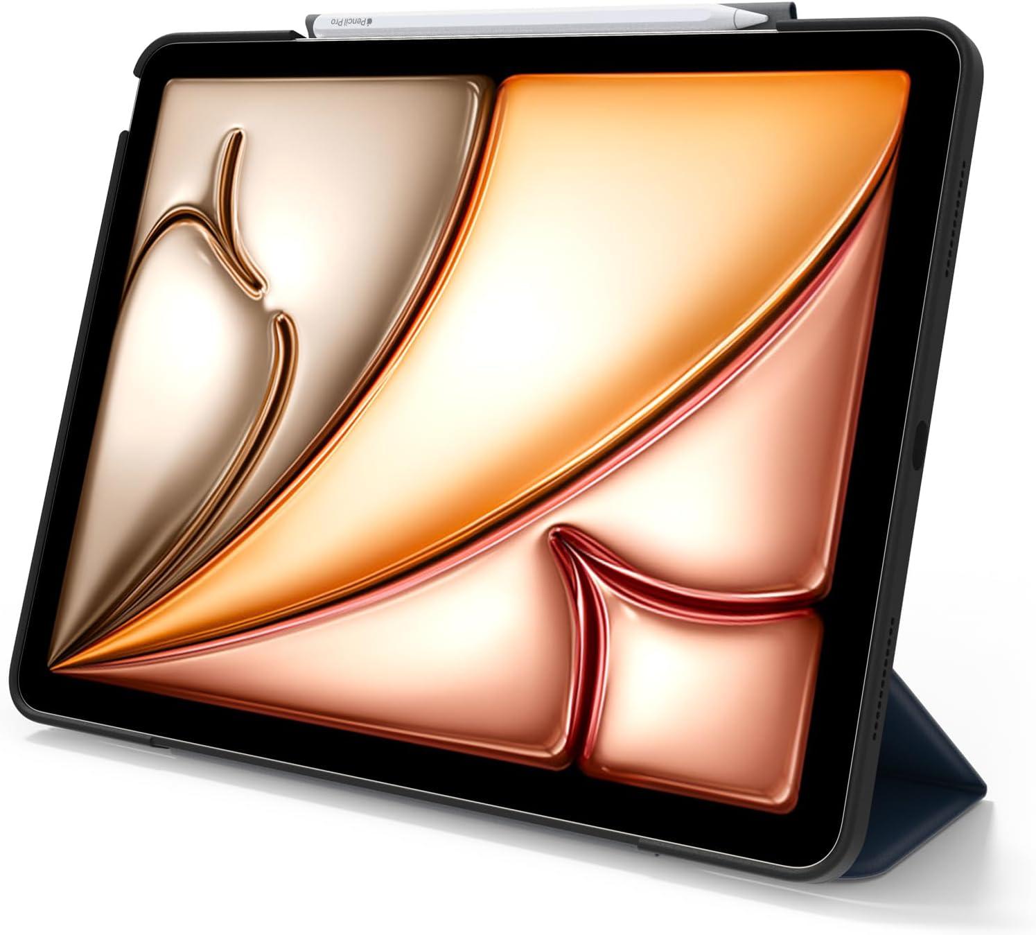 imageOtterBox Symmetry Series Folio for iPad Air 13inch M3 ampamp M2 Starry Night ClearBlack UltraSleek Design Multiple Viewing Positions Magnetic SleepWake CoverClearBlue