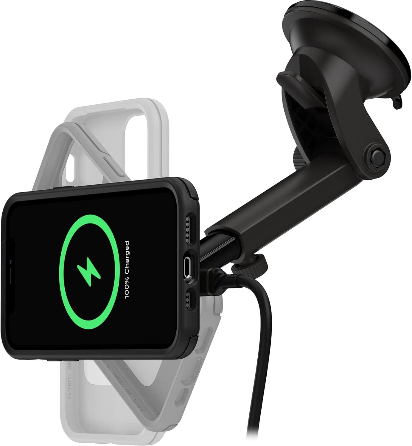 imageOtterBox Wireless Charger Dash ampamp Windshield Mount 20 for MagSafe Black
