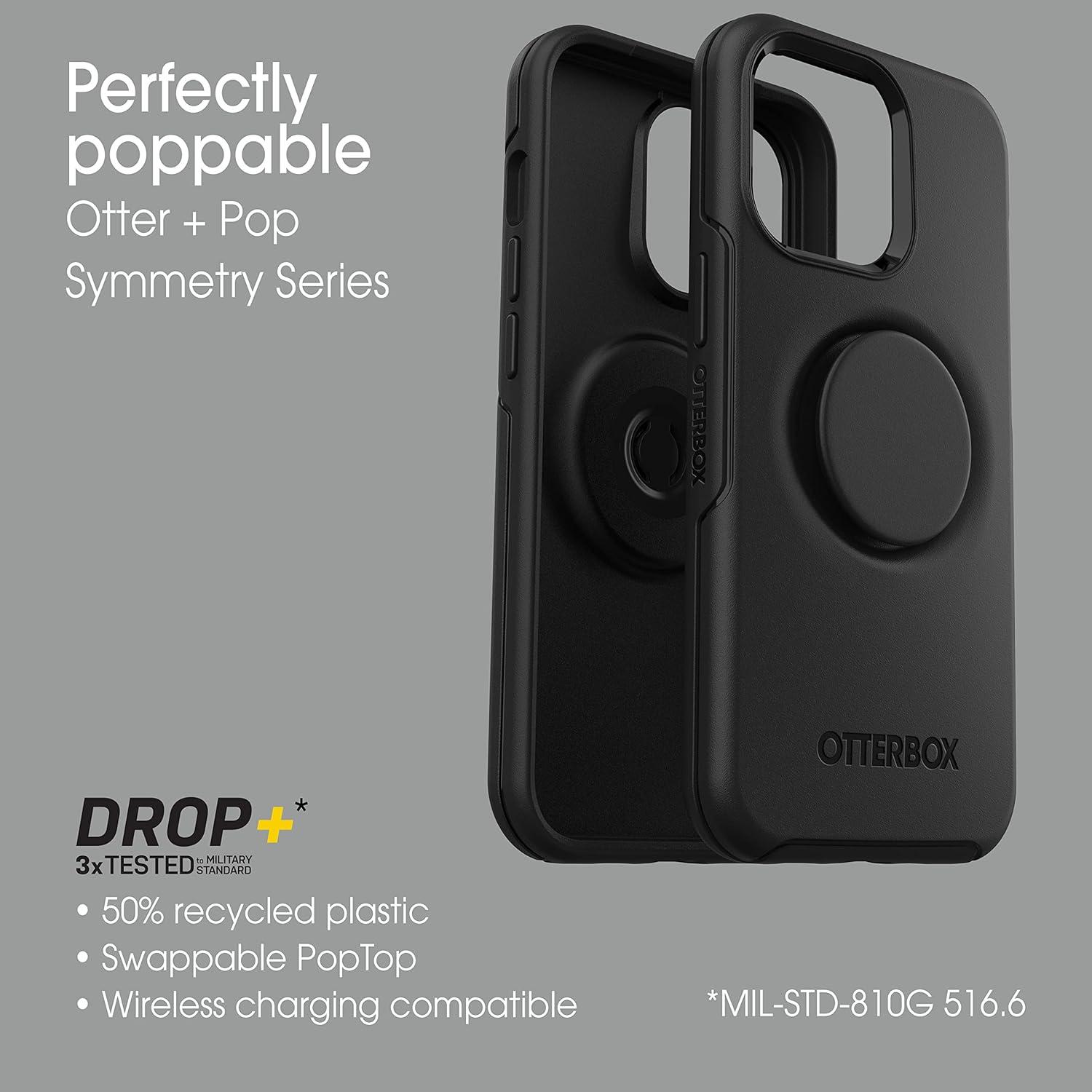 imageOtterBox iPhone 13 Pro Otter Pop Symmetry Series Case DIGITONE Graphic Integrated PopSockets PopGrip Slim PocketFriendly Raised Edges Protect Camera ampamp ScreenStardust ClearGlitter
