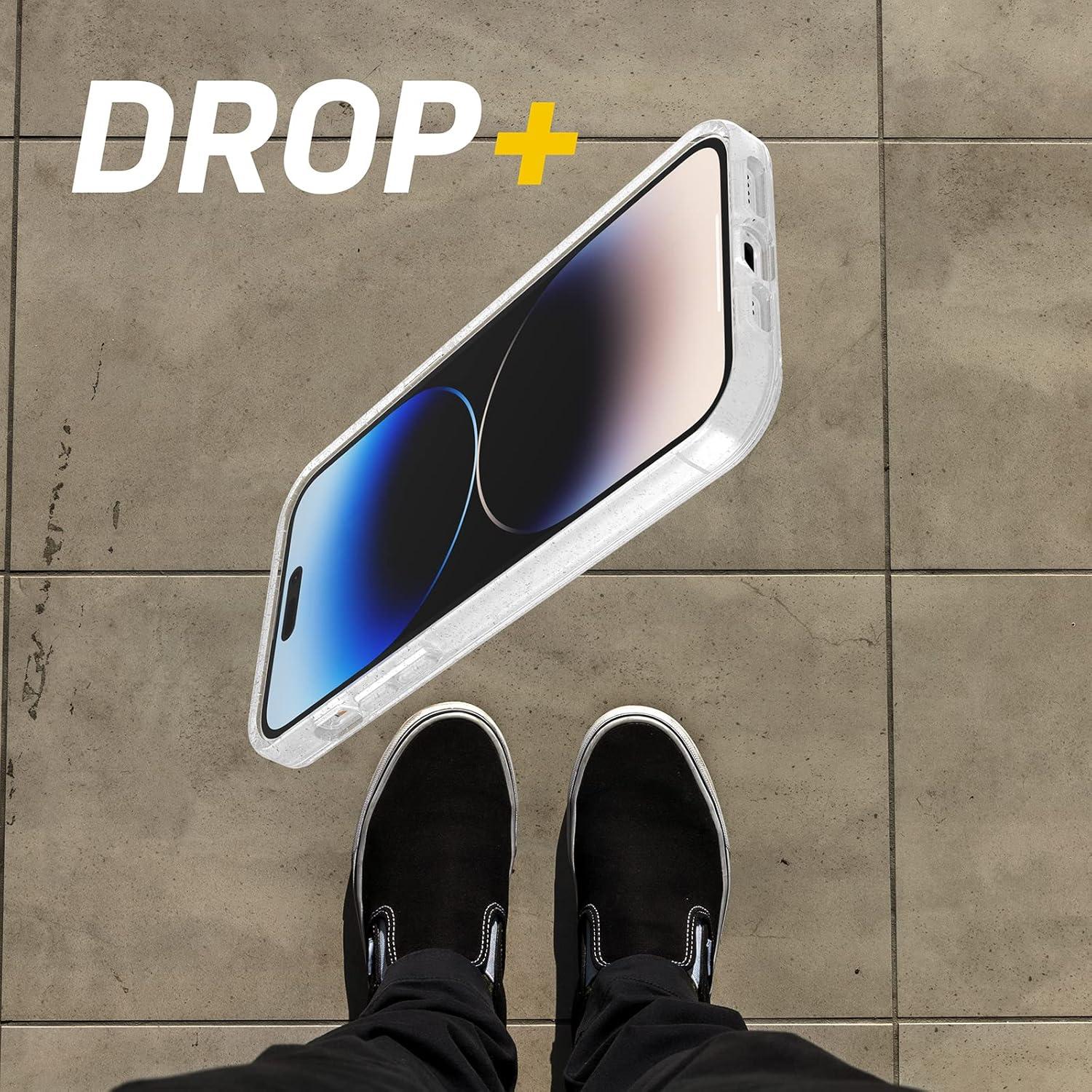 imageOtterBox iPhone 14 Pro Max ONLY Symmetry Series Case Clear UltraSleek Wireless Charging Compatible Raised Edges Protect Camera ampamp ScreenClearGlitter