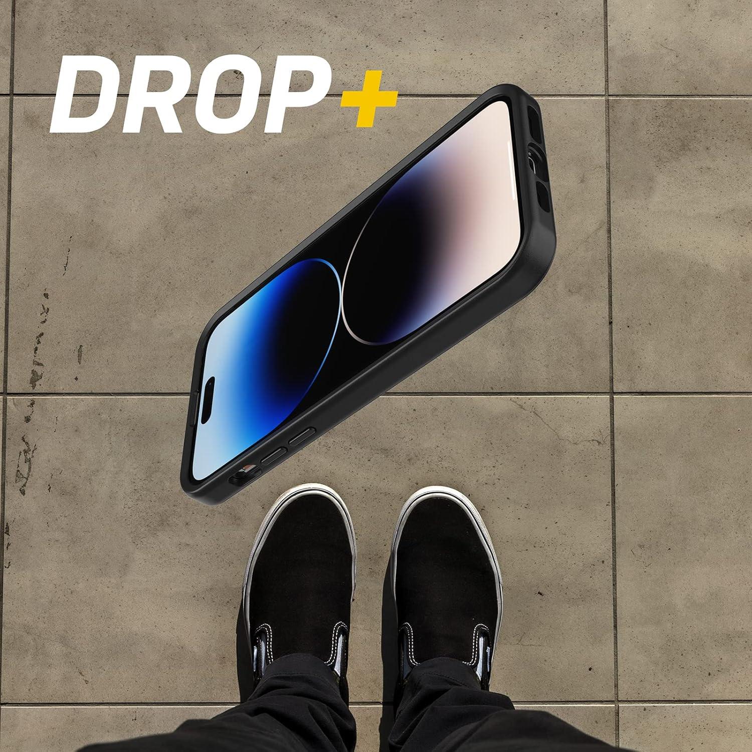 imageOtterBox iPhone 14 Pro Max Only Symmetry Series Case Black UltraSleek Snaps to MagSafe Raised Edges Protect Camera ampamp Screen