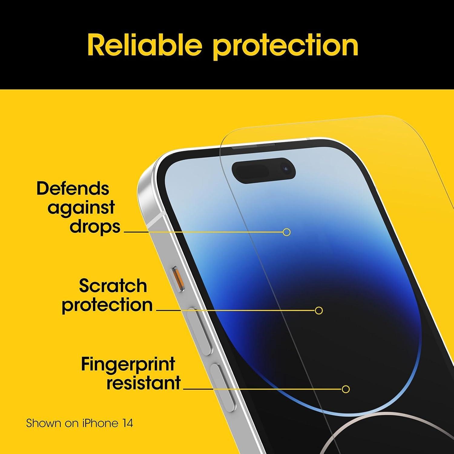 imageOtterBox iPhone 15 Plus Premium Pro Glass Privacy Guard Privacy Screen Precision Fit Flawless Touch Response Easy InstallationGlass