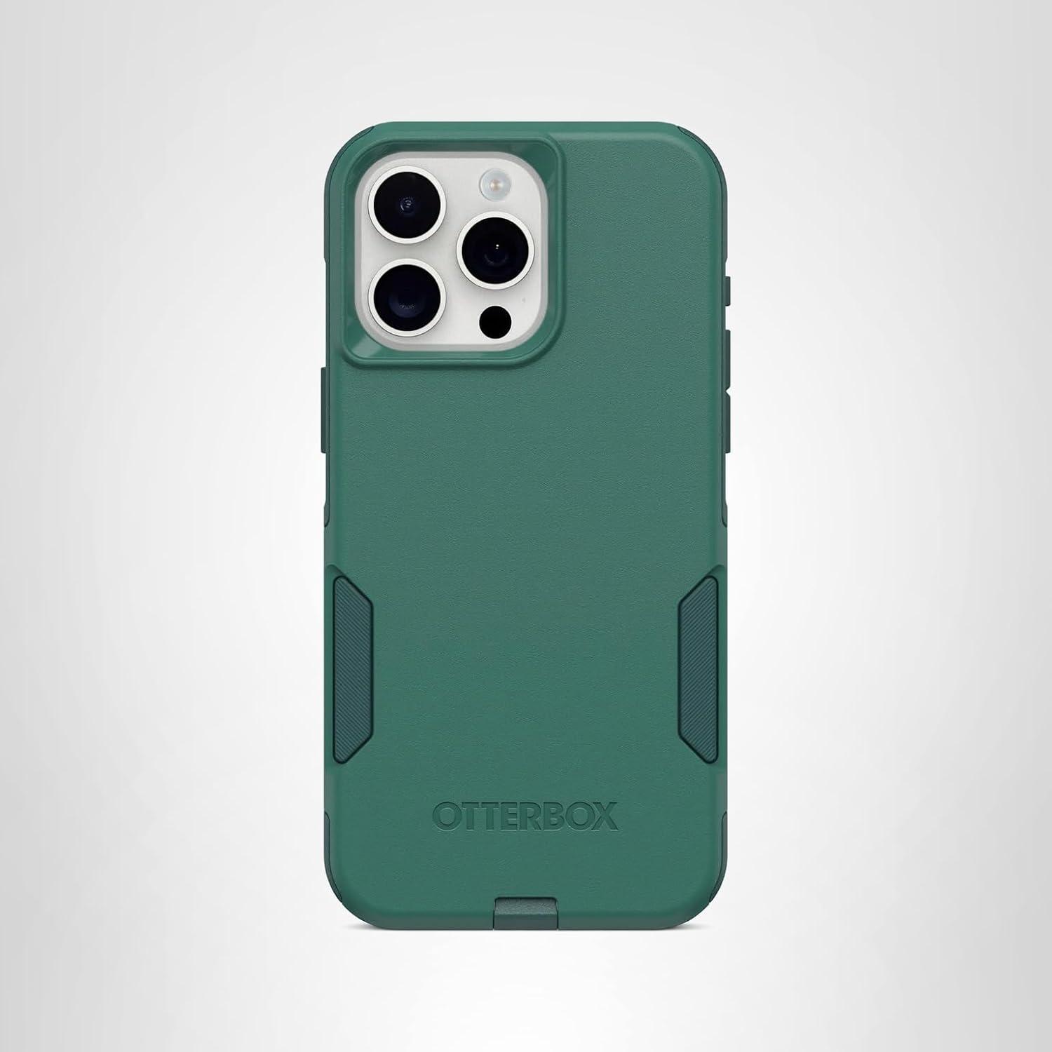 imageOtterBox iPhone 15 Pro MAX Only Commuter Series Case Crisp Denim Blue Slim ampamp Tough PocketFriendly with Port ProtectionGreen