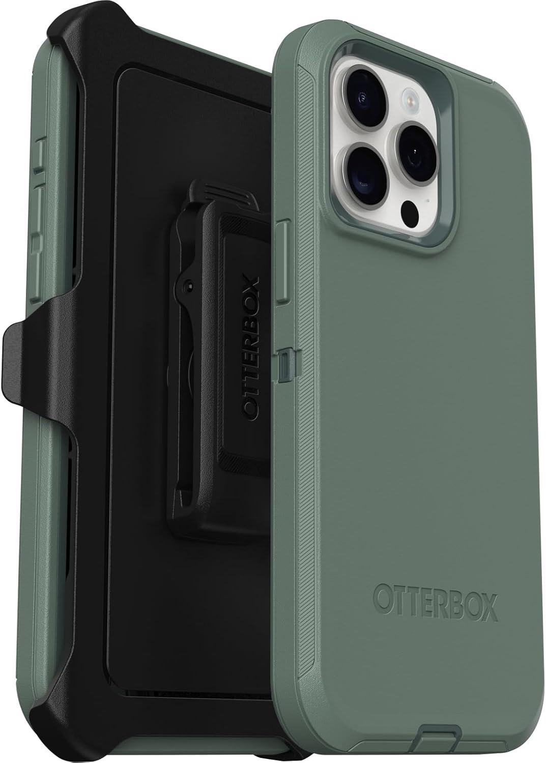 imageOtterBox iPhone 15 Pro MAX Only Defender Series Case Realtree Edge Blaze OrangeBlackRT Edge Rugged ampamp Durable with Port Protection Includes Holster Clip KickstandGreen