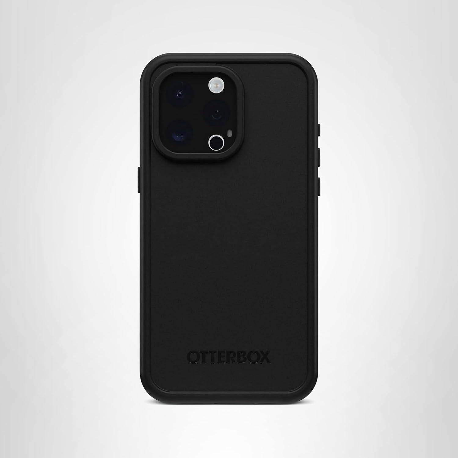 imageOtterBox iPhone 15 Pro MAX Only FR Series Waterproof Case with MagSafe Designed by LifeProof Black Waterproof 60 Recycled Plastic Sleek and StylishBlack
