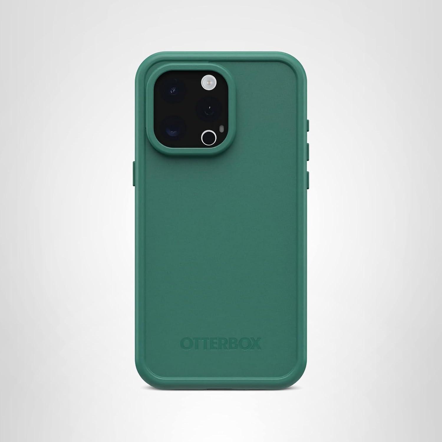 imageOtterBox iPhone 15 Pro MAX Only FR Series Waterproof Case with MagSafe Designed by LifeProof Black Waterproof 60 Recycled Plastic Sleek and StylishGreen