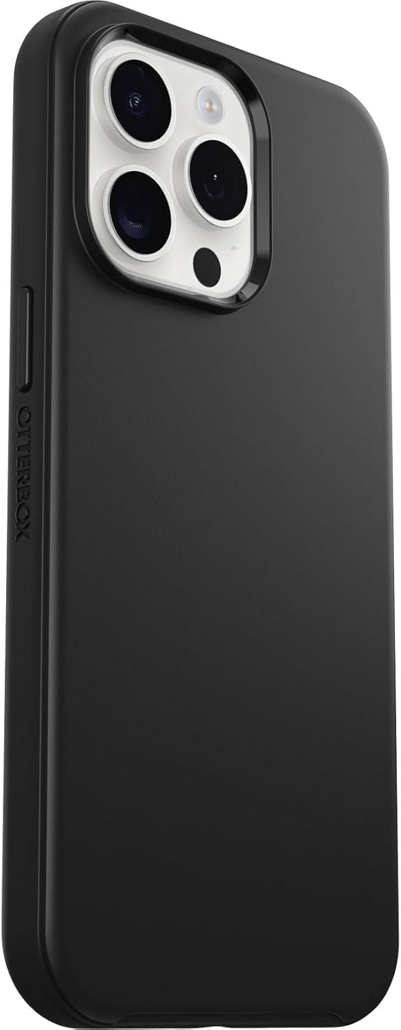 imageOtterBox iPhone 15 Pro MAX Only Symmetry Series Case Black Snaps to MagSafe UltraSleek Raised Edges Protect Camera ampamp Screen