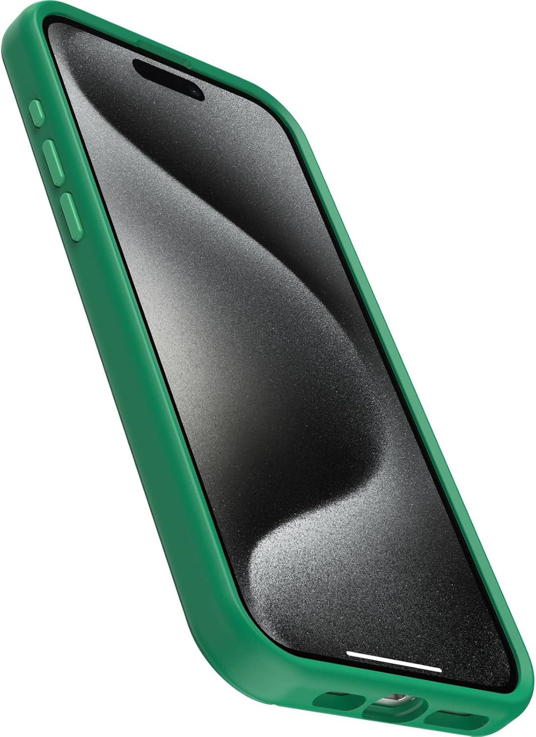 imageOtterBox iPhone 15 Pro MAX Only Symmetry Series Case Green Juice Green Snaps to MagSafe UltraSleek Raised Edges Protect Camera ampamp Screen