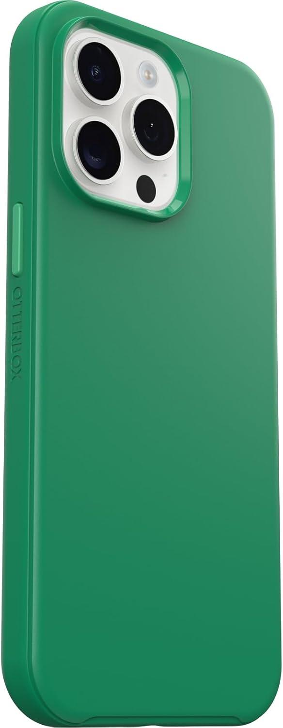 imageOtterBox iPhone 15 Pro MAX Only Symmetry Series Case Green Juice Green Snaps to MagSafe UltraSleek Raised Edges Protect Camera ampamp Screen