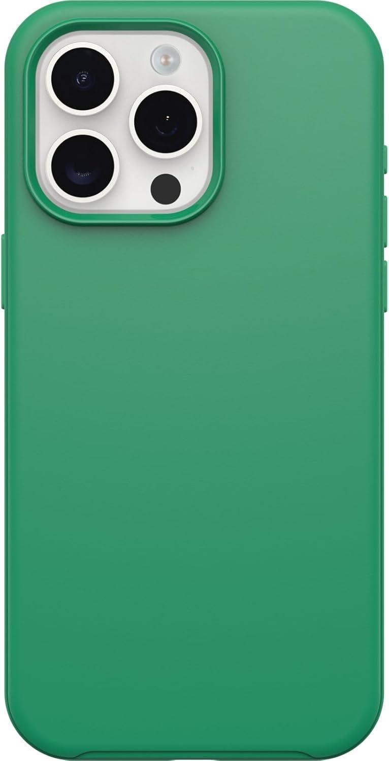 imageOtterBox iPhone 15 Pro MAX Only Symmetry Series Case Green Juice Green Snaps to MagSafe UltraSleek Raised Edges Protect Camera ampamp Screen