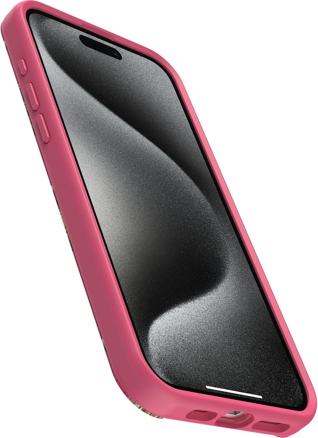 imageOtterBox iPhone 15 Pro MAX Only Symmetry Series Case Realtree Flamingo Pink Snaps to MagSafe UltraSleek Raised Edges Protect Camera ampamp Screen
