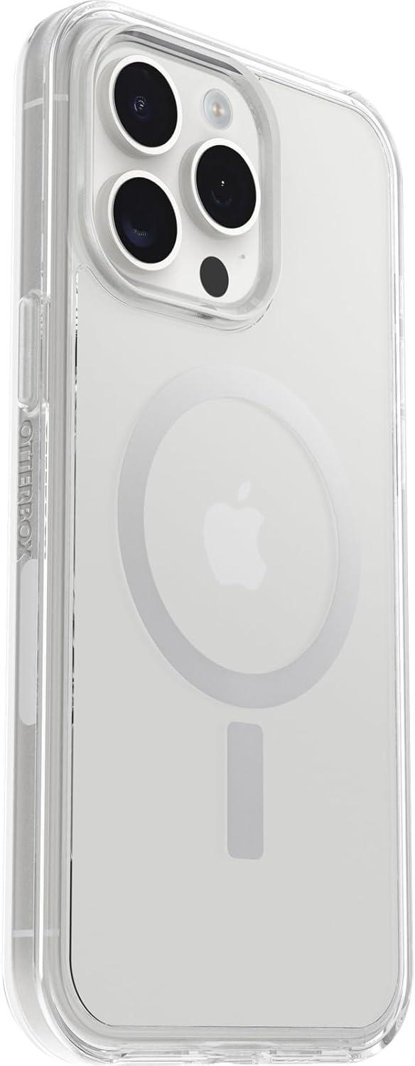 imageOtterBox iPhone 15 Pro MAX Only Symmetry Series Clear Case Clear Snaps to MagSafe UltraSleek Raised Edges Protect Camera ampamp Screen
