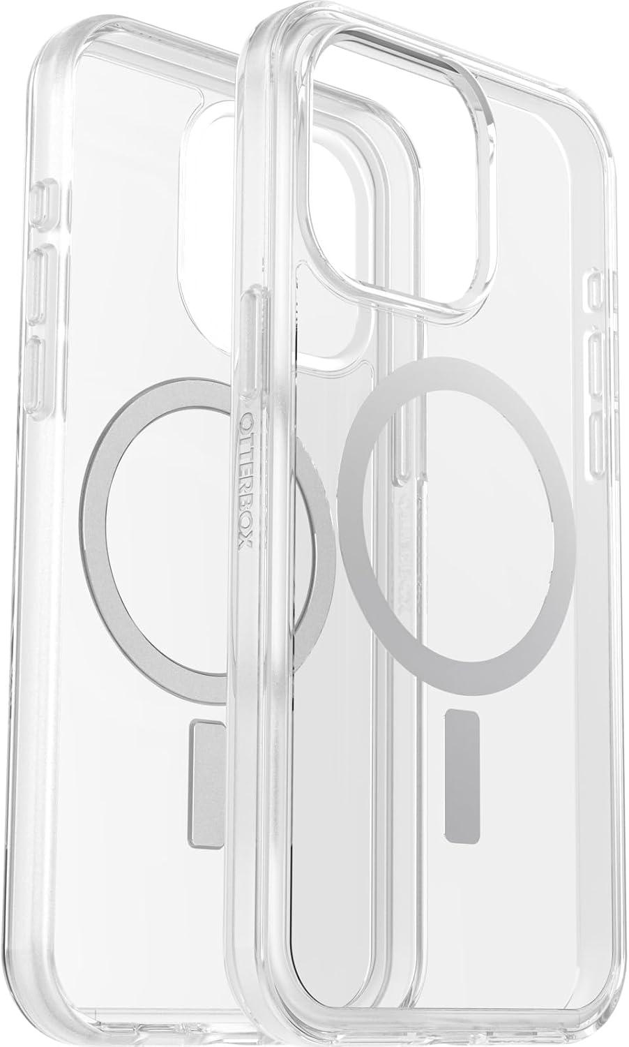 imageOtterBox iPhone 15 Pro MAX Only Symmetry Series Clear Case Clear Snaps to MagSafe UltraSleek Raised Edges Protect Camera ampamp Screen