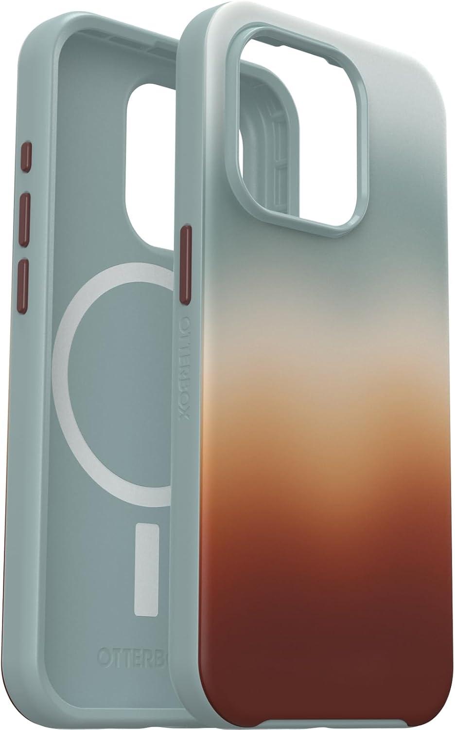 imageOtterBox iPhone 15 Pro Only Symmetry Series Case Arizona Sunrise Blue Snaps to MagSafe UltraSleek Raised Edges Protect Camera ampamp Screen