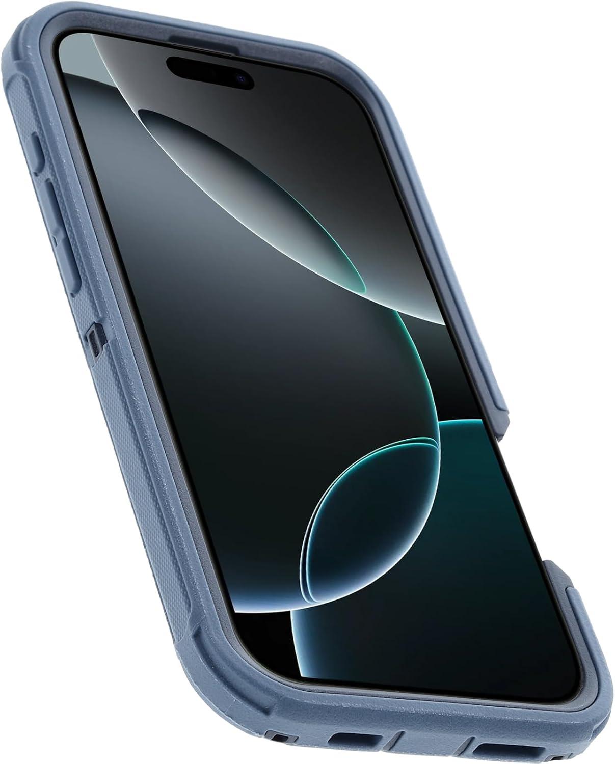 imageOtterBox iPhone 16 Plus Defender Series Case BlackBaby Blue Jeans