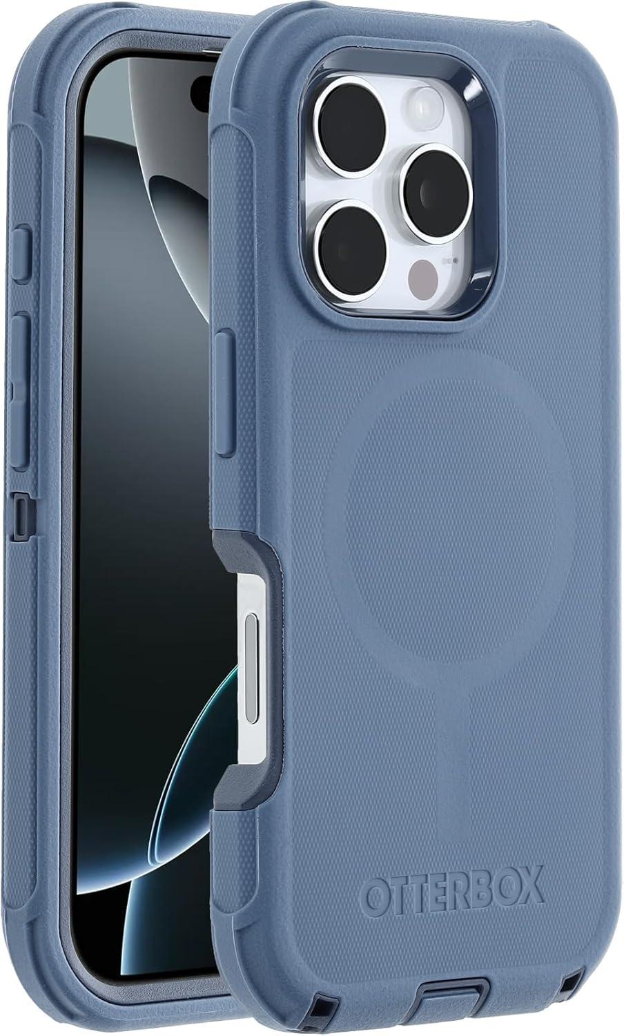 imageOtterBox iPhone 16 Plus Defender Series Case BlackBaby Blue Jeans