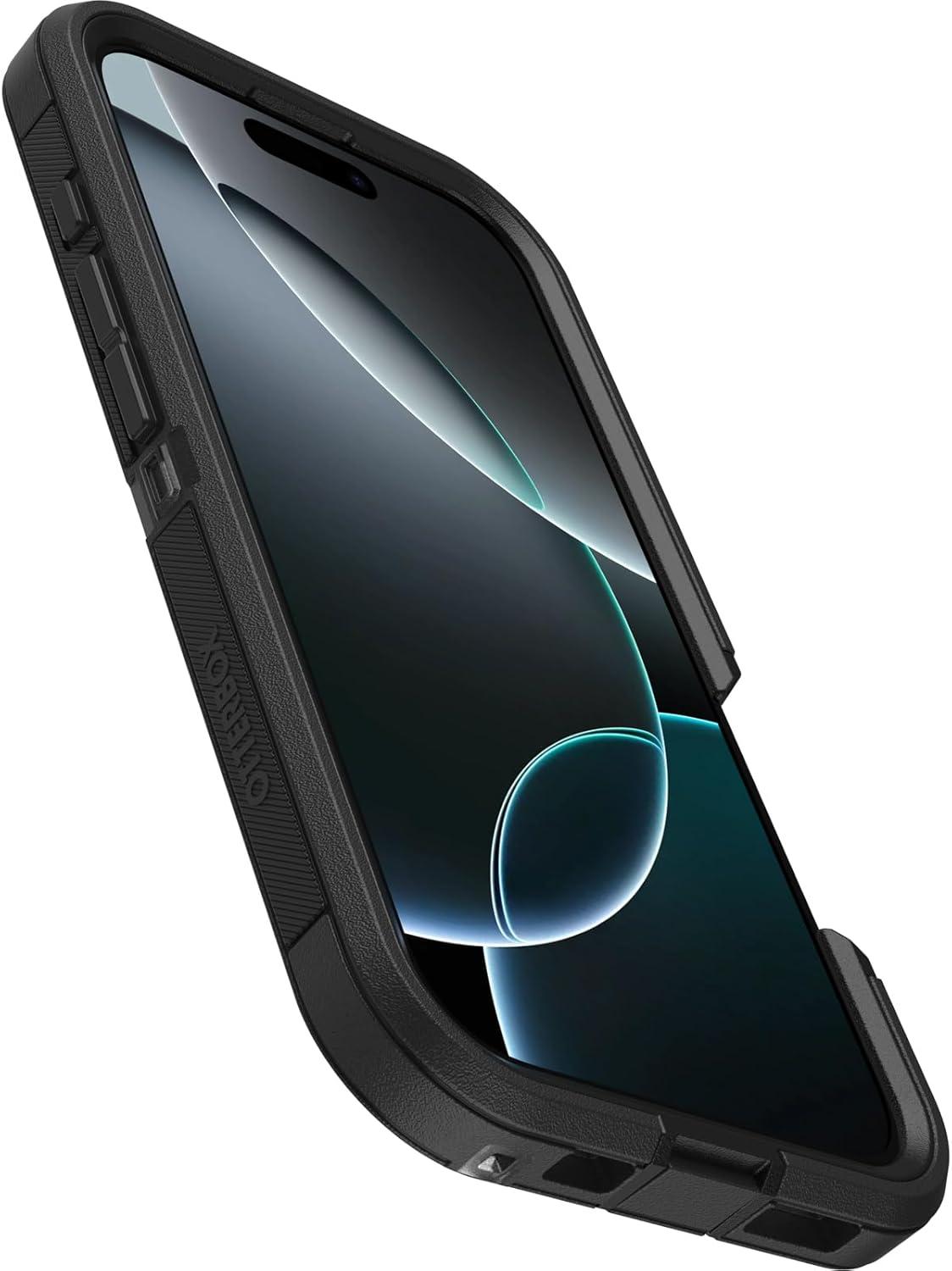 imageOtterBox iPhone 16 Pro Defender Series XT Clear Case Floral PurpleDark Side