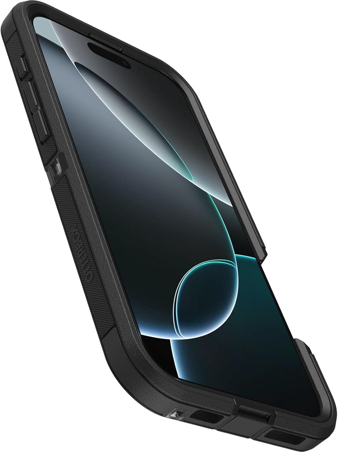 imageOtterBox iPhone 16 Pro Defender Series XT Clear Case Floral PurpleDark Side