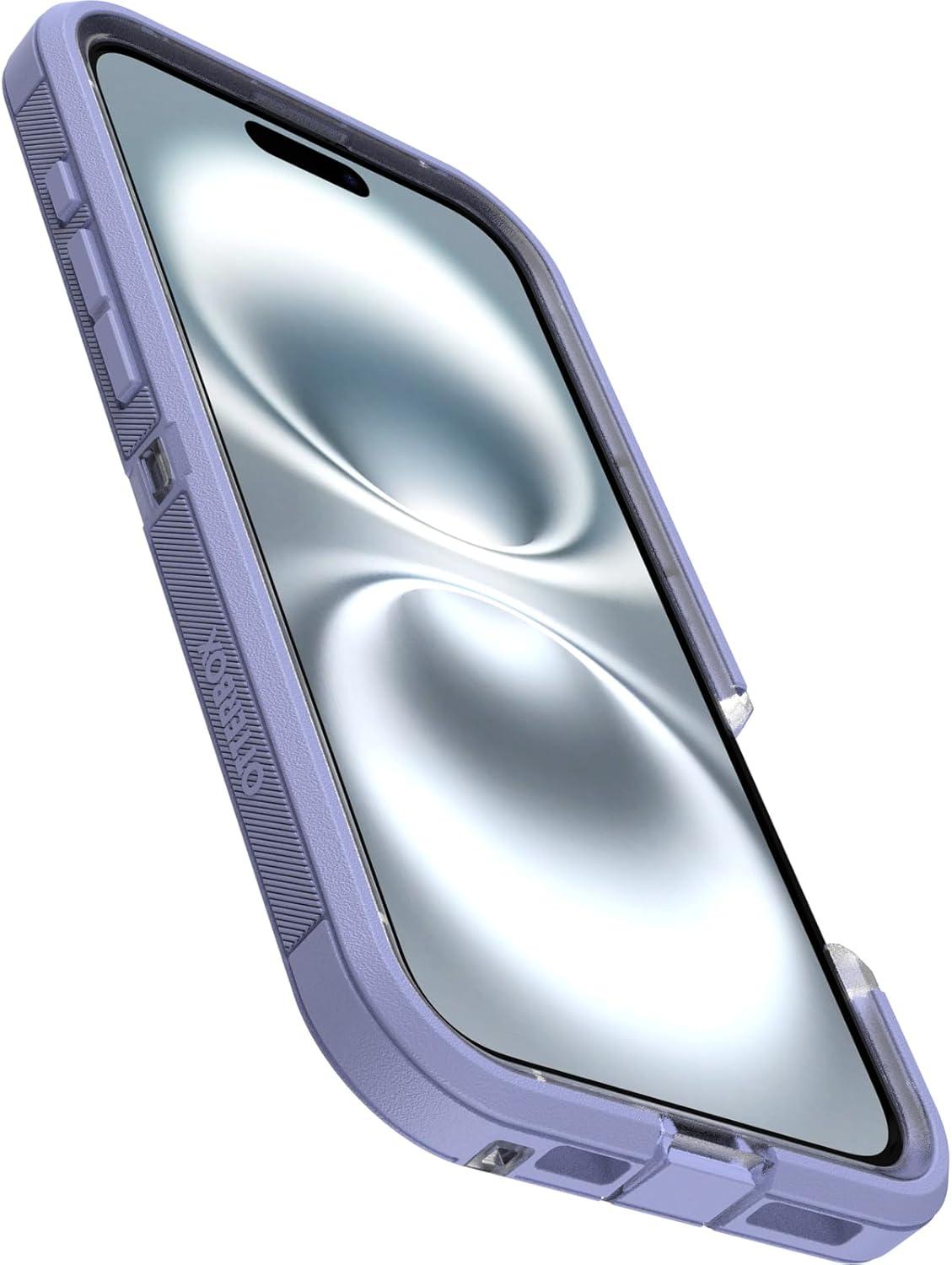 imageOtterBox iPhone 16 Pro Defender Series XT Clear Case Floral PurpleDenver Dusk Clear