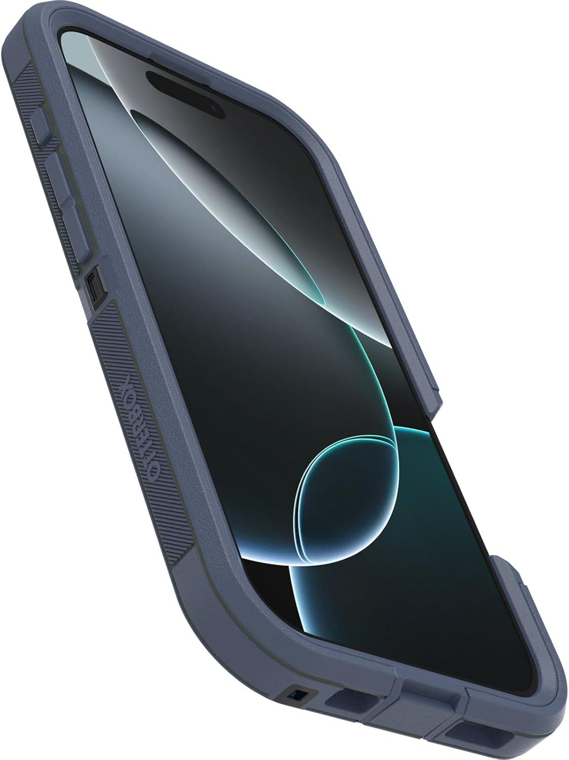 imageOtterBox iPhone 16 Pro Defender Series XT Clear Case Floral PurpleNew Offgrid Blue