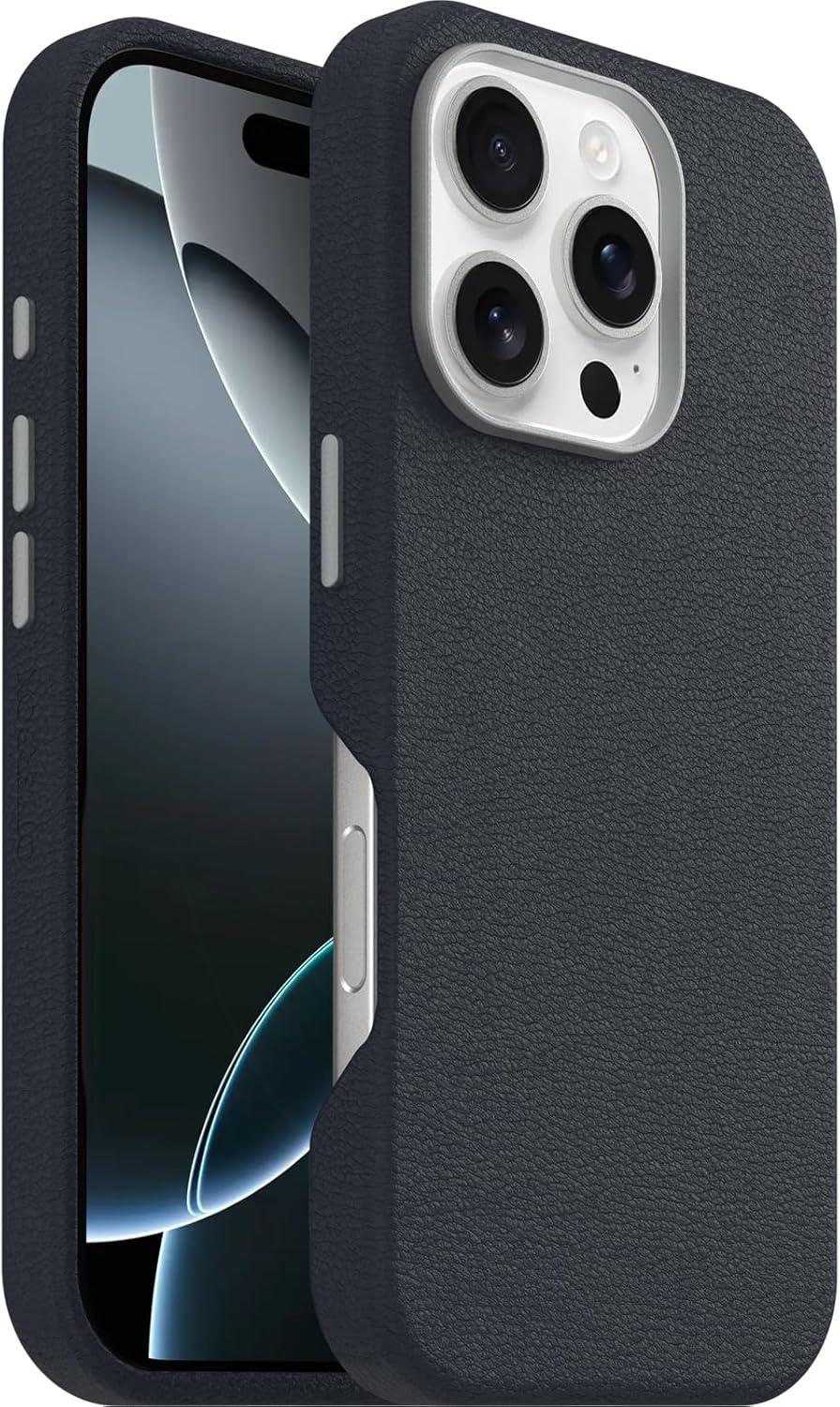 imageOtterBox iPhone 16 Pro Symmetry Series Cactus Leather for MagSafe Sagebrush GreenNew Blue Sentiment