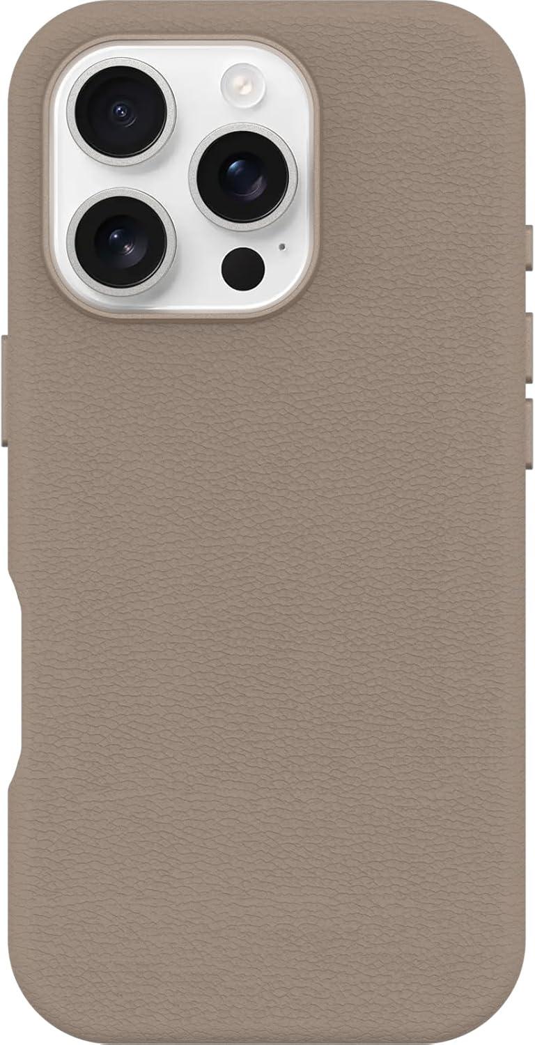 imageOtterBox iPhone 16 Pro Symmetry Series Cactus Leather for MagSafe Sagebrush GreenNew Grey Comfort