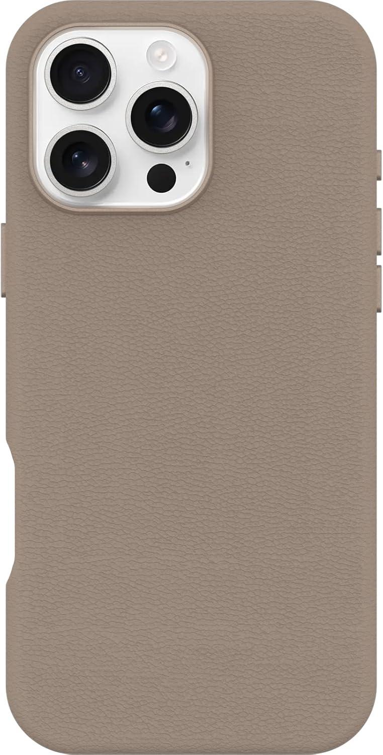 imageOtterBox iPhone 16 Pro Symmetry Series Cactus Leather for MagSafe Sagebrush GreenNew Grey Comfort