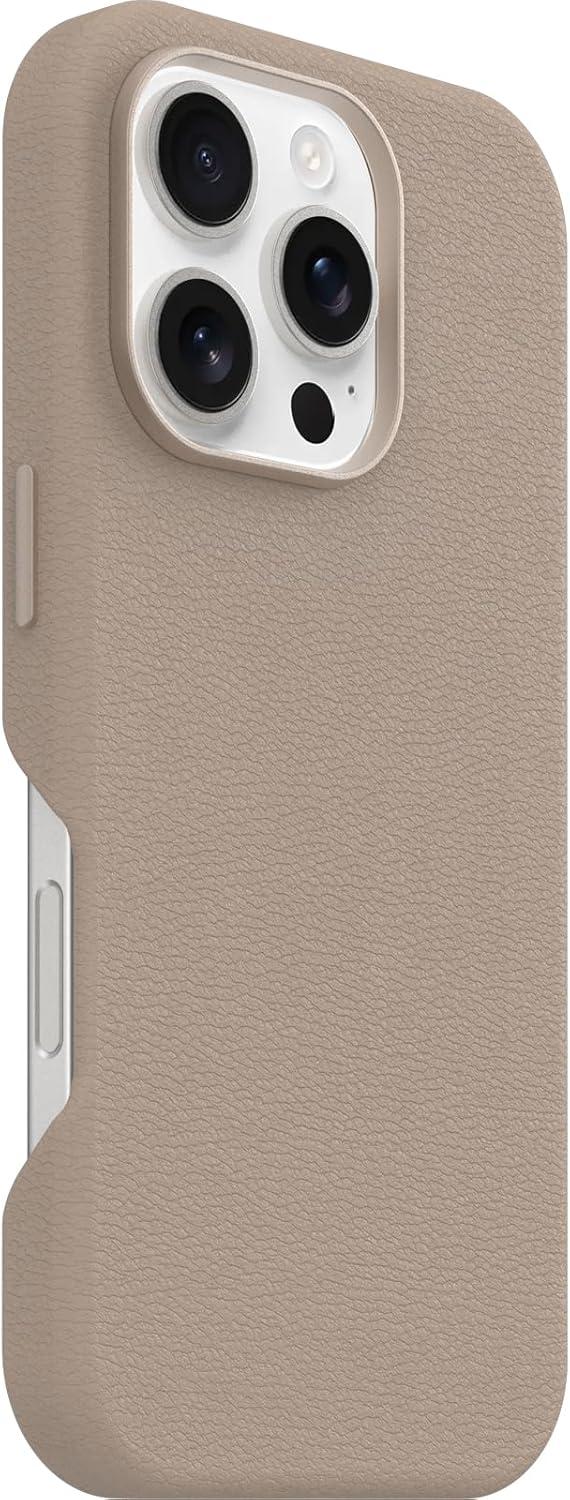 imageOtterBox iPhone 16 Pro Symmetry Series Cactus Leather for MagSafe Sagebrush GreenNew Grey Comfort
