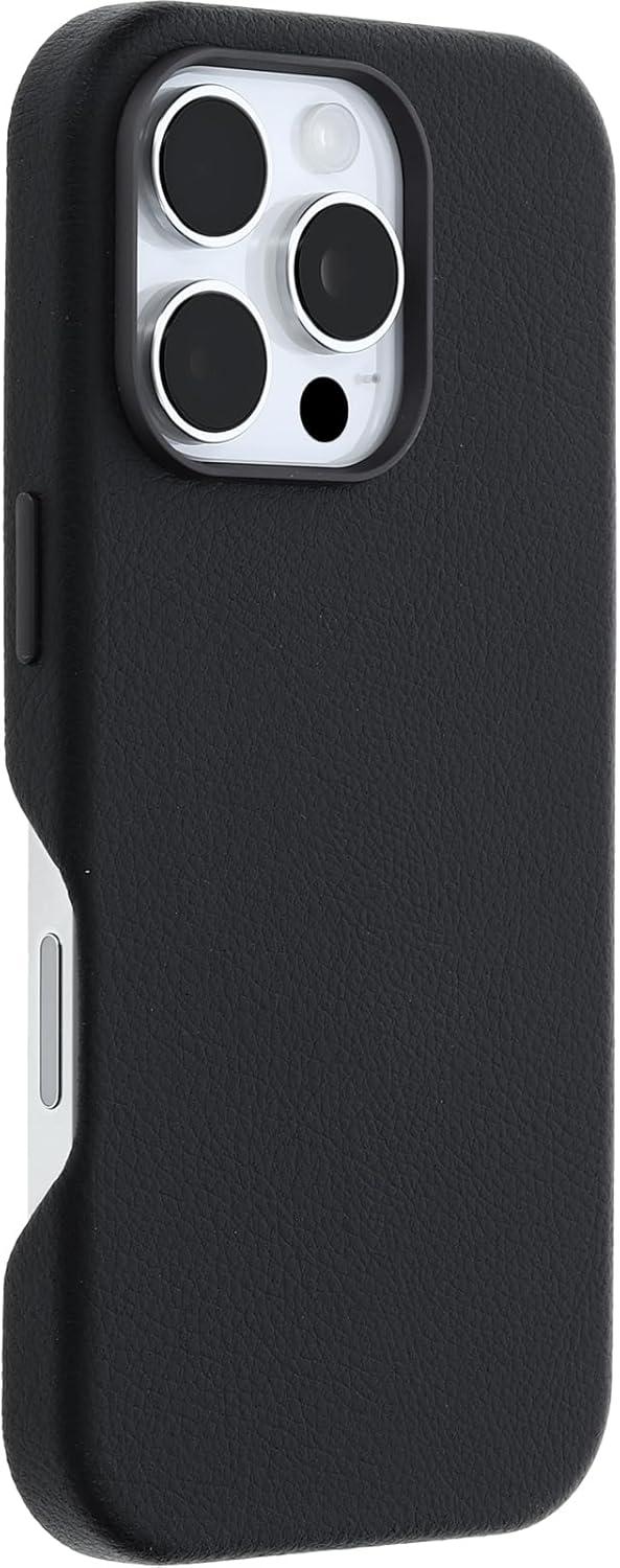 imageOtterBox iPhone 16 Pro Symmetry Series Cactus Leather for MagSafe Sagebrush GreenNoir Ash Black