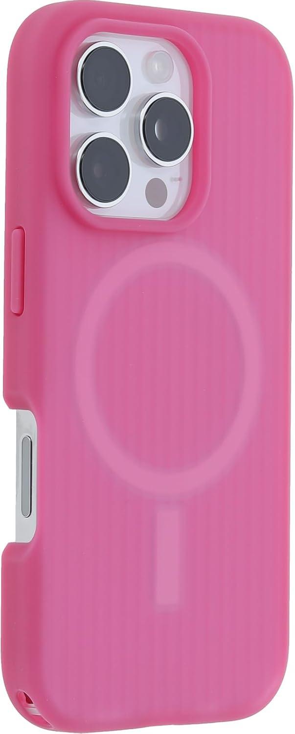 imageOtterBox iPhone 16 Pro Symmetry Series Soft Touch for MagSafe Foxberry Pink