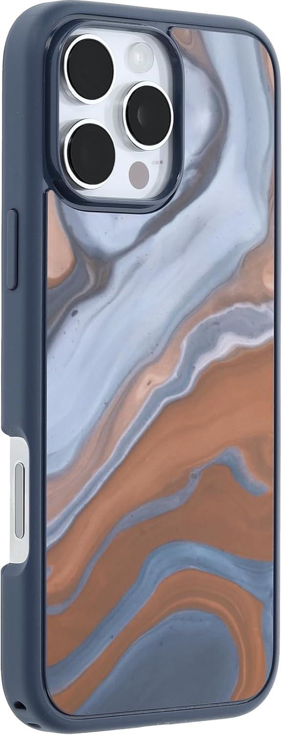 imageOtterBox iPhone 16 Symmetry Series Clear Case Baby Blue JeansHigh Desert Marble